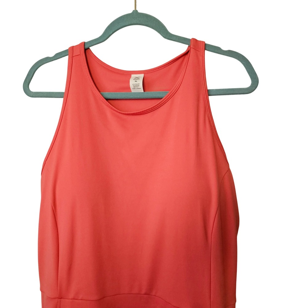 Xersion EverUltra-Lite Athletic Dress Island Coral XL Quick-Dri Removable Cups - Picture 2 of 9